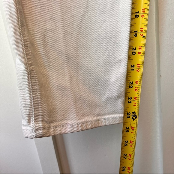 Hollister Ultra High Rise Mom Jeans Junior’s Size 5 R W27 L27 Blue White 2-tone - Picture 8 of 11